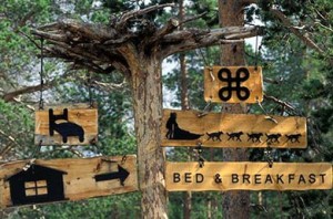 Photo Marco Moretti Finland, Lapland: Bed & breakfast sign